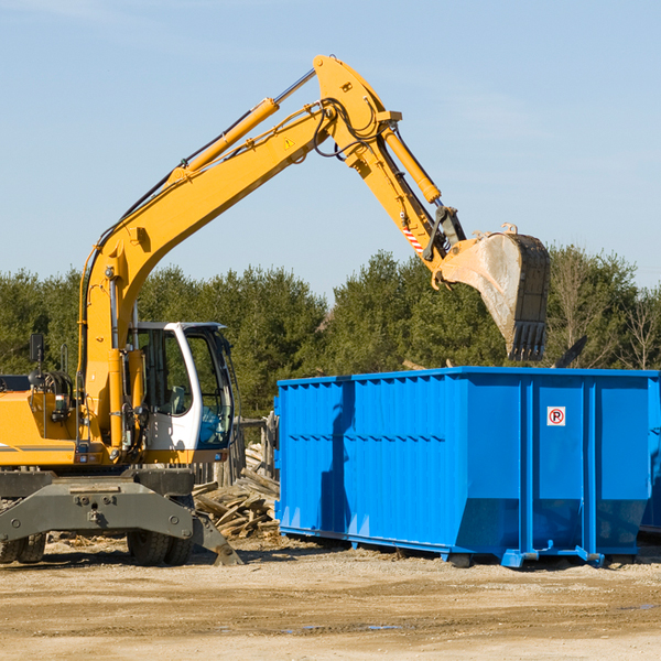 are there any restrictions on where a residential dumpster can be placed in Freeland Washington